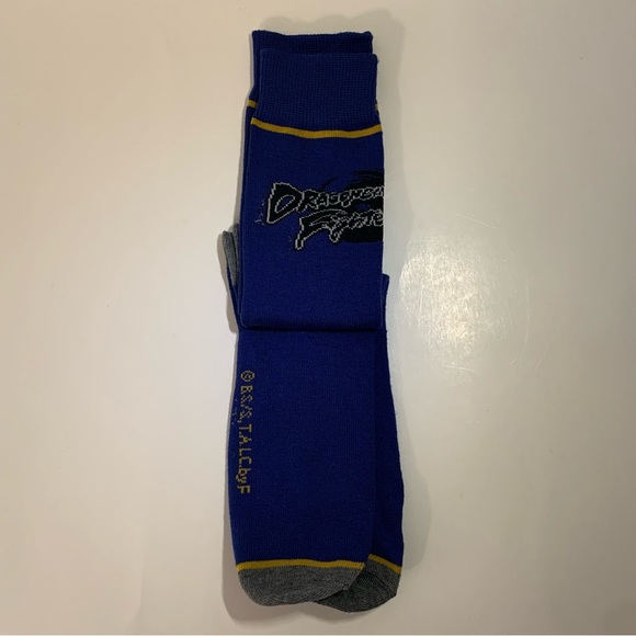 🐉 [2/$25] BIOWORLD DRAGON BALL FIGHTER Z BLUE CREW SOCKS - MEN'S SHOE SIZE 8-12 - Picture 4 of 8
